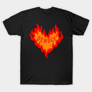 Deadly Flame Heart T-Shirt